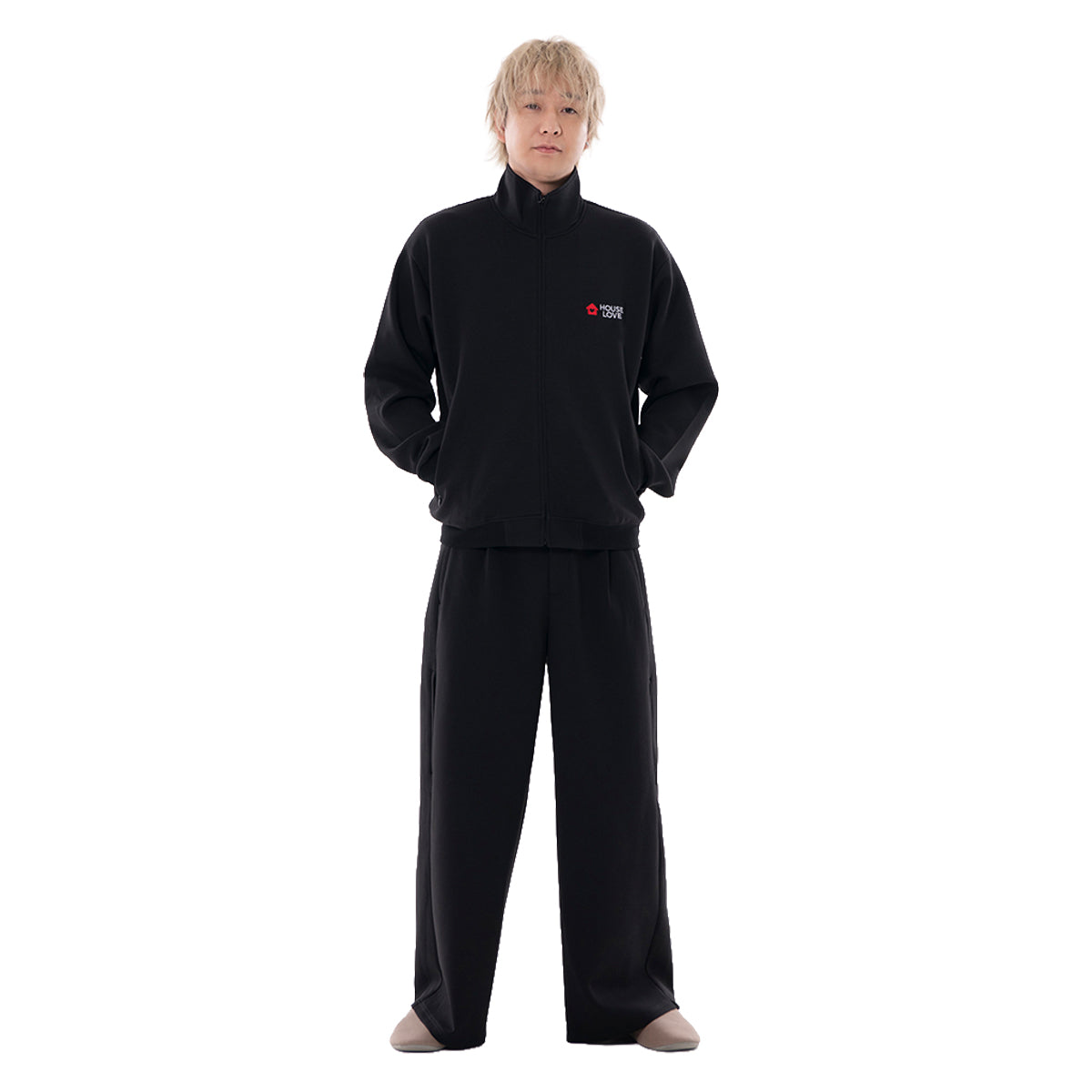 【House Love】Flexible track wide pants