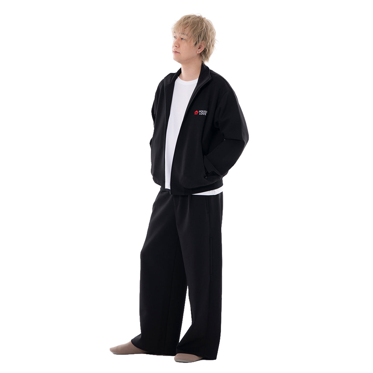 【House Love】Flexible track wide pants