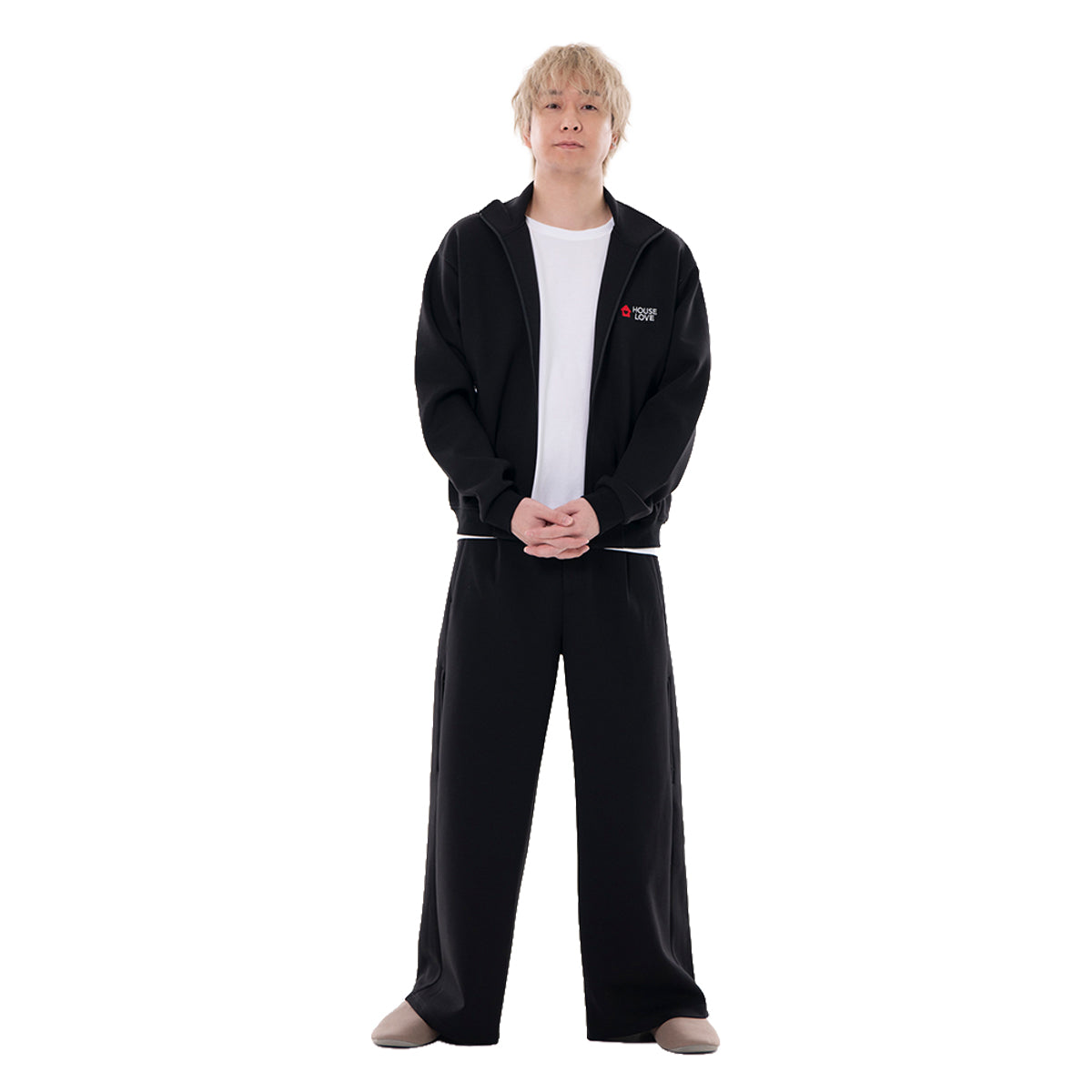 【House Love】Flexible track wide pants