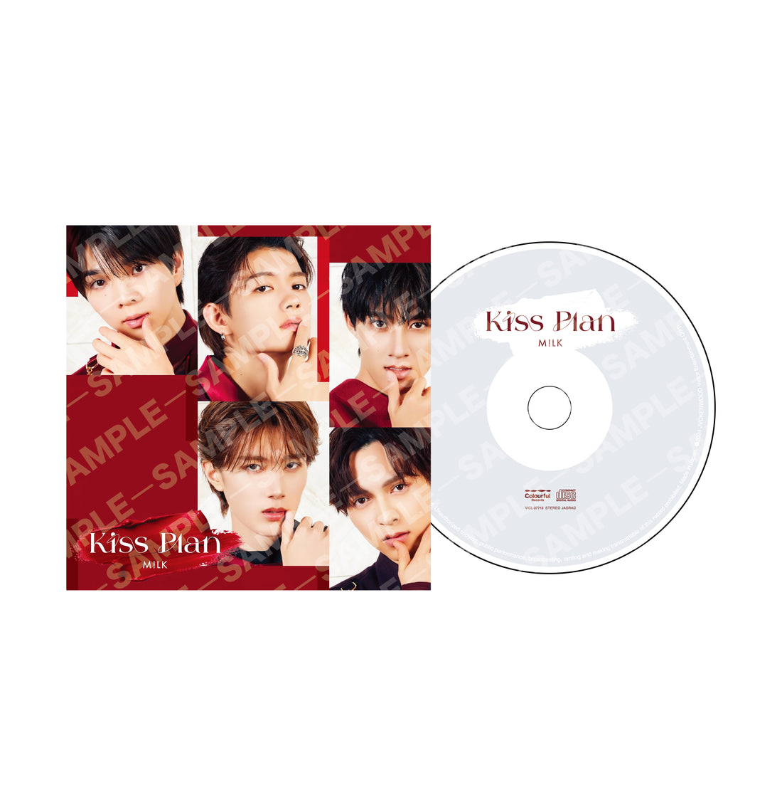 のぞいてみるく？展 CDジャケット風アクリルコースター(Kiss Plan)