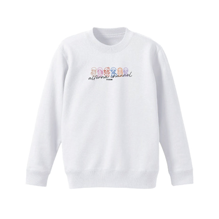 【おるたなChannel】イラストロングTシャツ ホワイト