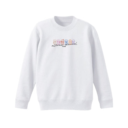 【おるたなChannel】イラストロングTシャツ ホワイト