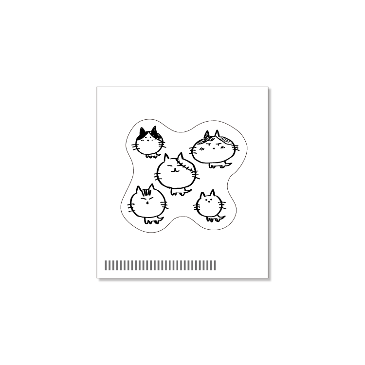 おるたなChannel  渋谷ジャパン_にゃんこの日チャリティー【ステッカー】