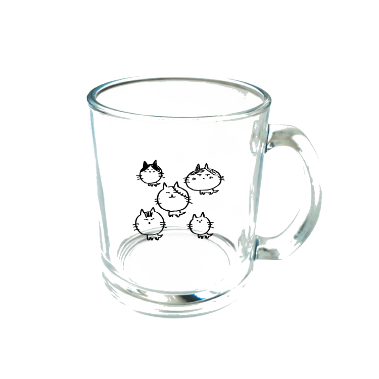 おるたなChannel  渋谷ジャパン_にゃんこの日チャリティー【ガラスマグカップ】