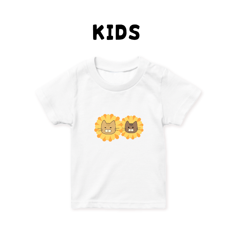 HIMAWARIちゃんねる おーちゃん_にゃんこの日チャリティー【Tシャツ（kids）】