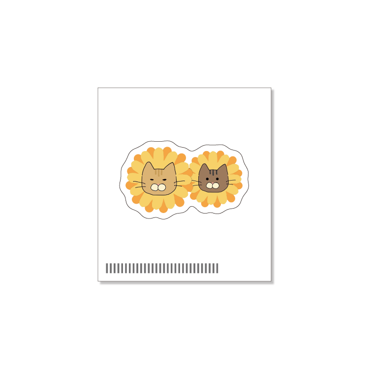 HIMAWARIちゃんねる おーちゃん_にゃんこの日チャリティー【ステッカー】