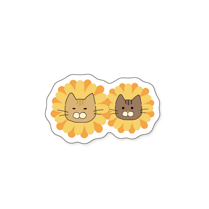 HIMAWARIちゃんねる おーちゃん_にゃんこの日チャリティー【ステッカー】