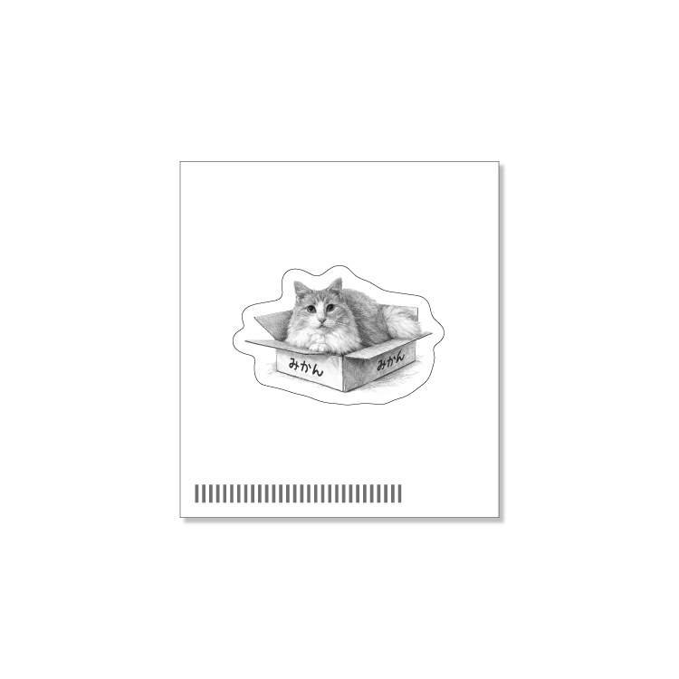 PDS株式会社_にゃんこの日チャリティー【ステッカー】