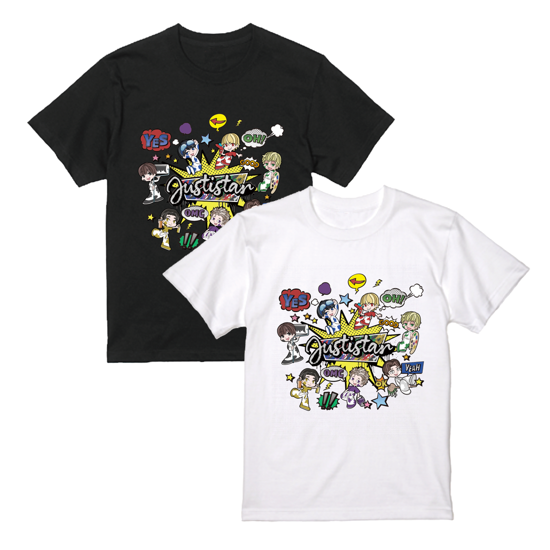 【ジャスティスター】わちゃわちゃコミックTシャツ