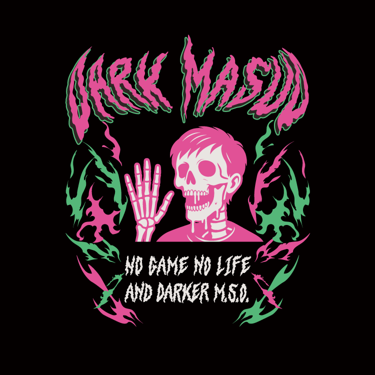 【Masuo】スカルDark M.S.O Tシャツ