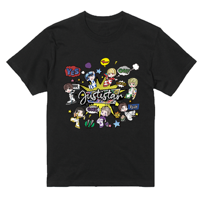 【ジャスティスター】わちゃわちゃコミックTシャツ