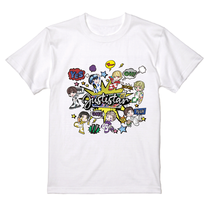 【ジャスティスター】わちゃわちゃコミックTシャツ