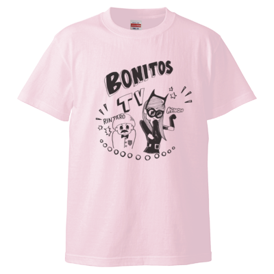 BONITOS TV モノクロ Tシャツ