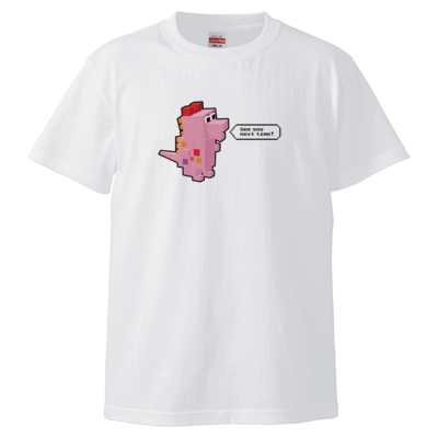 ブロック恐竜(ピンク) Tシャツ