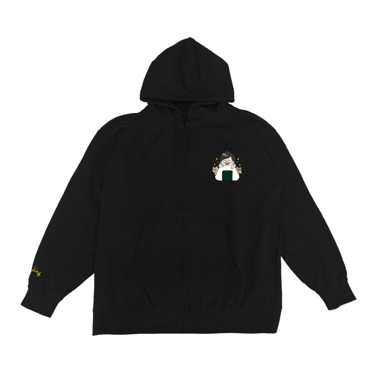 【デカキンイェイぱふジップパーカー（高級海苔おにぎりver.）】おまけ付き