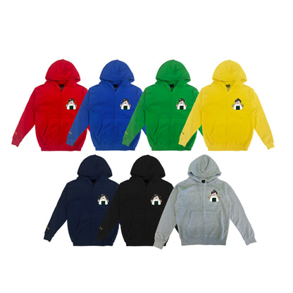 【デカキンイェイぱふジップパーカー（高級海苔おにぎりver.）】おまけ付き（キッズ）