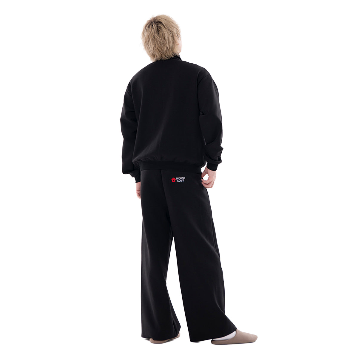 【House Love】Flexible track wide pants