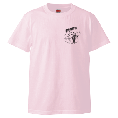 BONITOS TV モノクロワンポイント Tシャツ