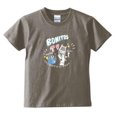 BONITOS TV カラー(白) キッズTシャツ