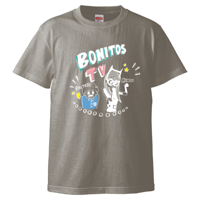 BONITOS TV カラー(白) Tシャツ