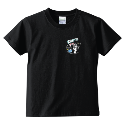 BONITOS TV カラー(白)ワンポイント キッズTシャツ