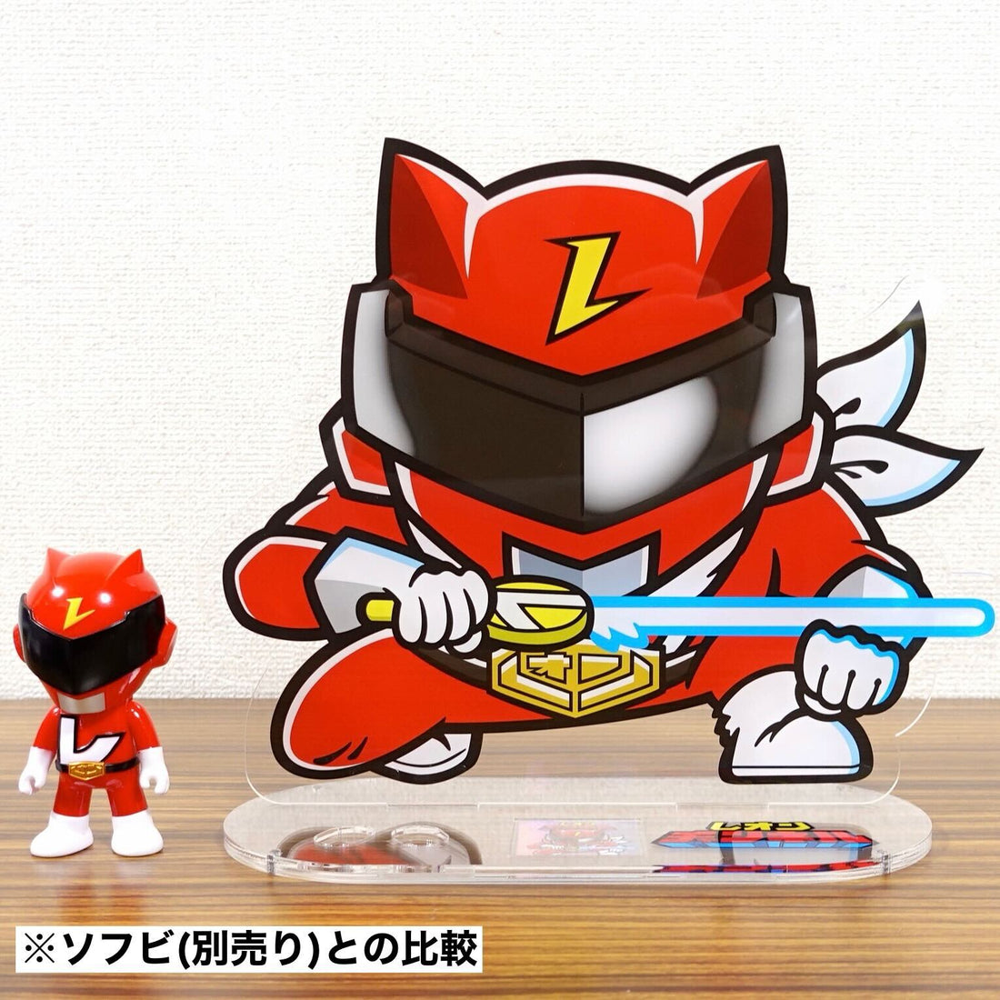 BIG アクリルフィギュア ソフビ &amp; シール収納台座付き レインボータック 48 シール付属