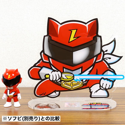 BIG アクリルフィギュア ソフビ &amp; シール収納台座付き レインボータック 48 シール付属