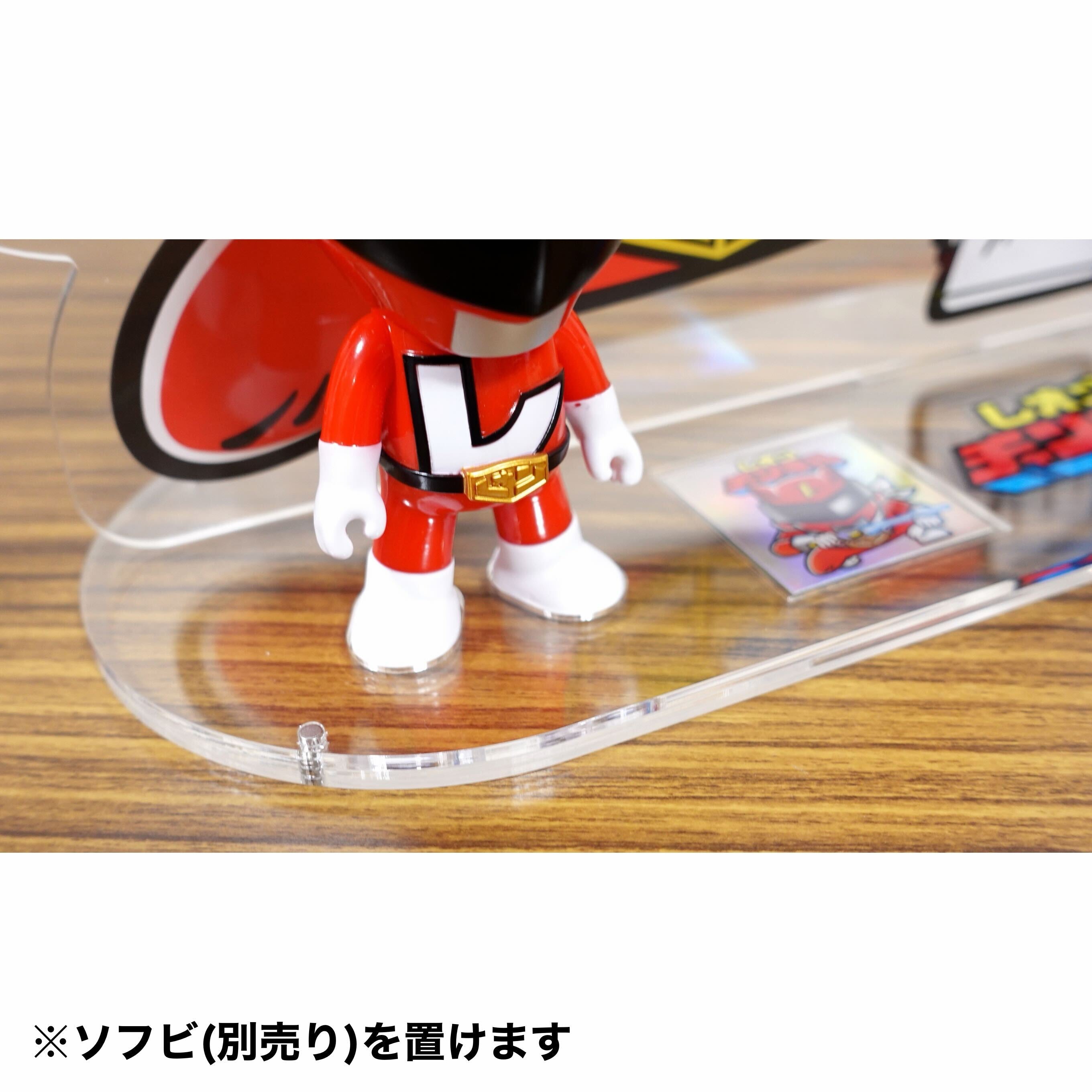 BIG アクリルフィギュア ソフビ &amp; シール収納台座付き レインボータック 48 シール付属