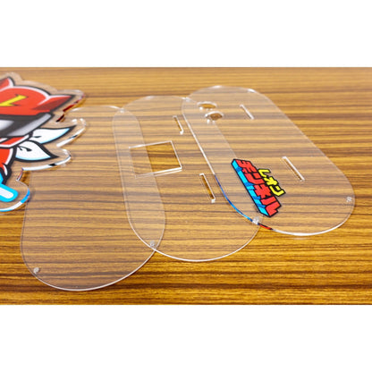 BIG アクリルフィギュア ソフビ &amp; シール収納台座付き レインボータック 48 シール付属