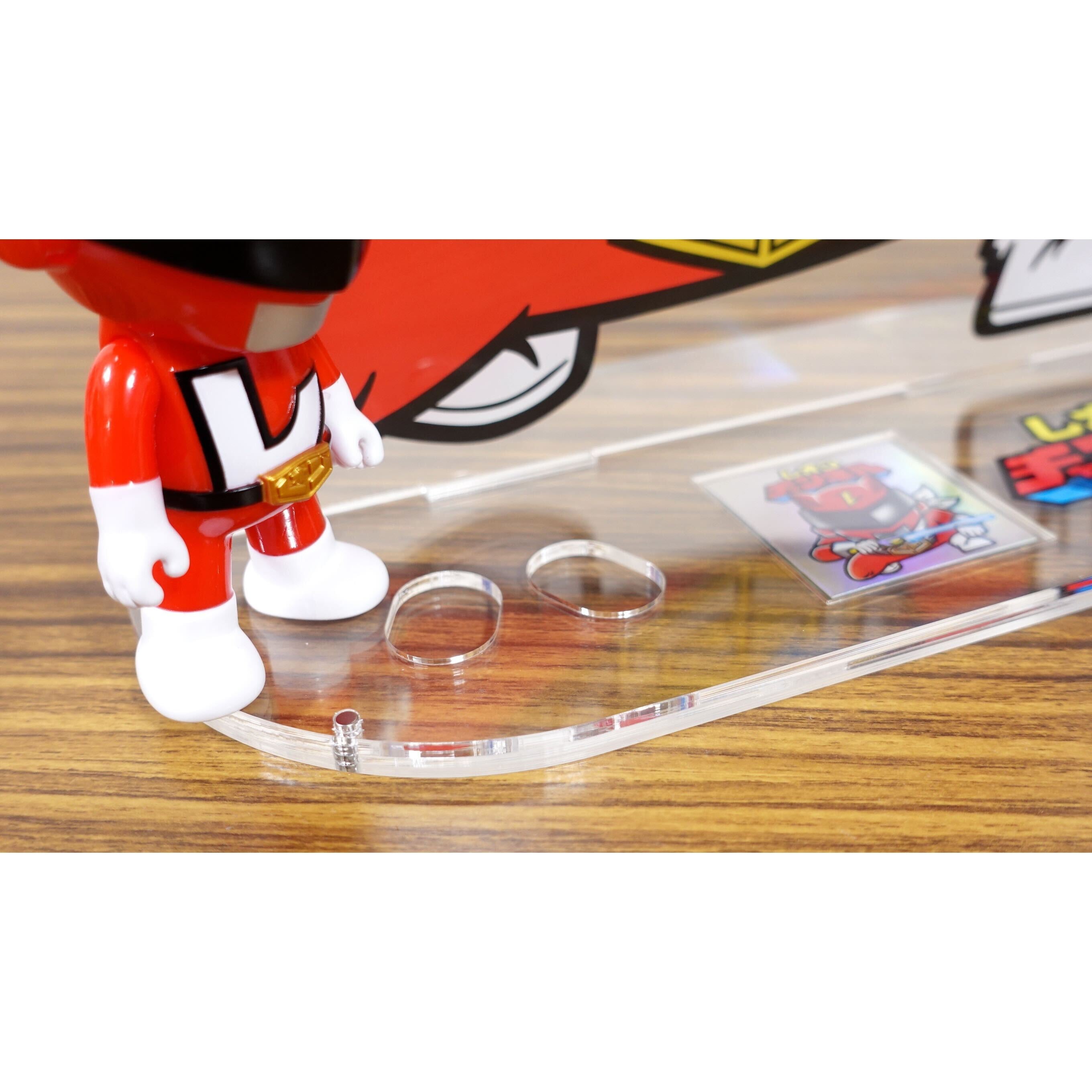 BIG アクリルフィギュア ソフビ &amp; シール収納台座付き レインボータック 48 シール付属