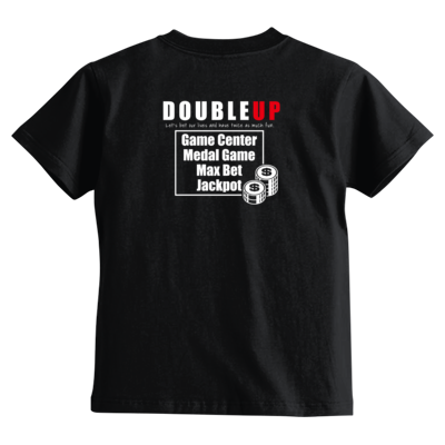 SBS DOUBLE UP 両面キッズTシャツ（白ロゴ）