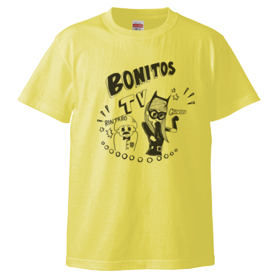 BONITOS TV モノクロ Tシャツ