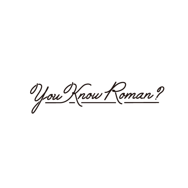 【ましゅるむ】You Know Roman ? Tシャツ（前面 / ホワイト）