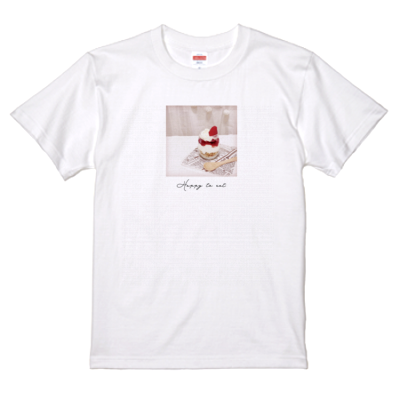 【ちぃちゃんねる】Happy to eat Tシャツ