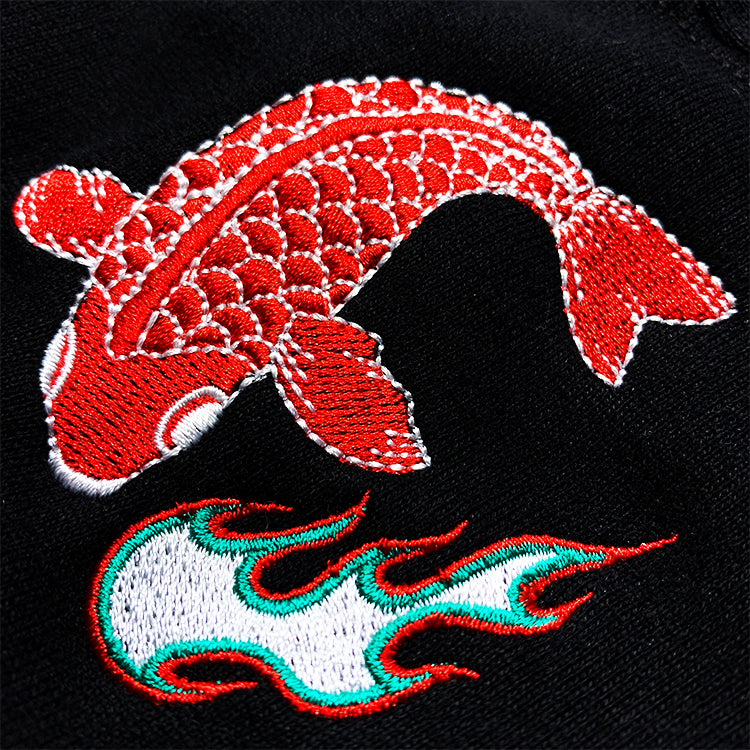 愛羅武絶叫シルクプリント刺繍スウェット