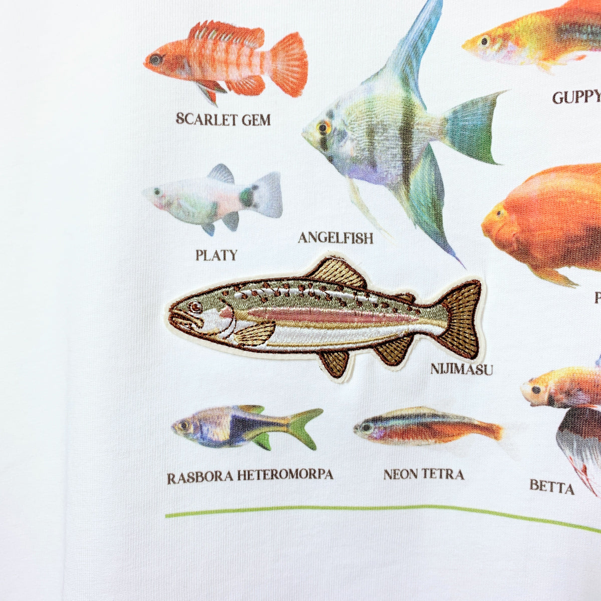 【Poika】熱帯魚フォトTシャツ